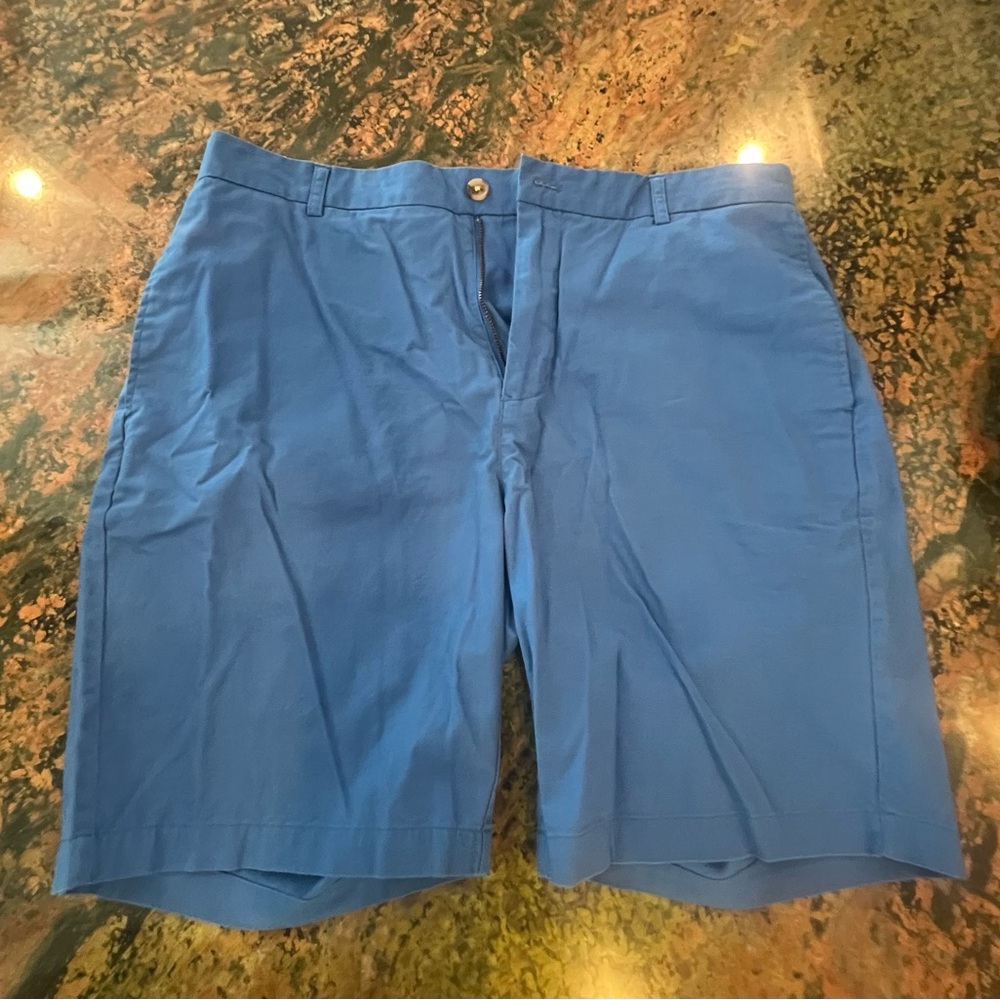 Tailorbyrd Men's Vibrant Blue Flat Front Shorts